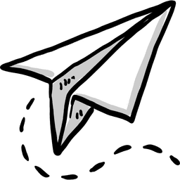 Dessin d'un avion en papier
